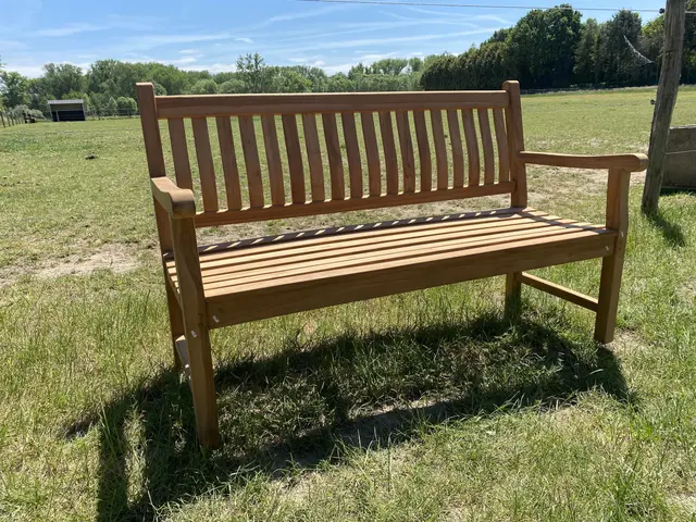 Teakhouten tuinbank 150 cm